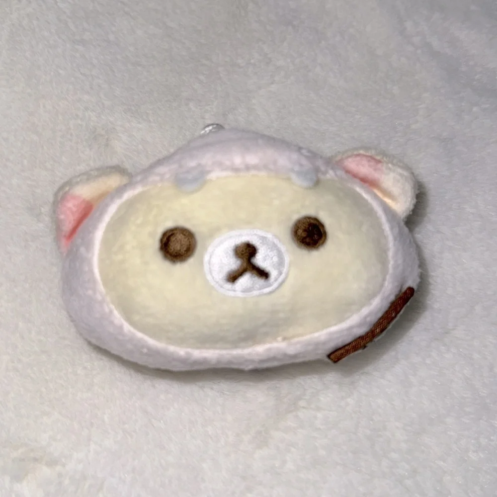 Cute Plush Bear‎ Toy for Small Pets - Cream and Pink